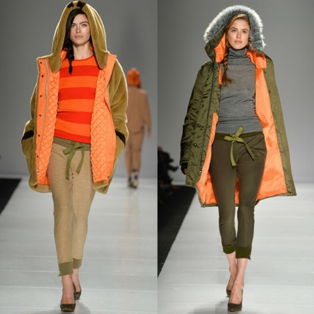 Orange & Pink Joe Fresh Striped Sweater